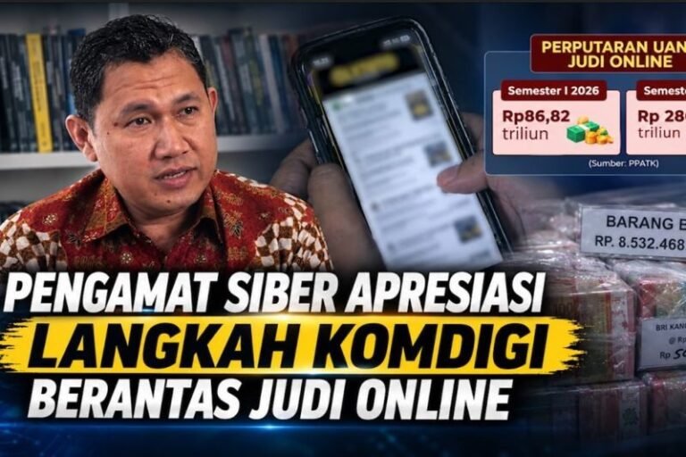 Komdigi Blokir Jutaan Situs Judi Online, Pengamat: Langkah Tepat untuk Hentikan Peredaran Uang Ilegal